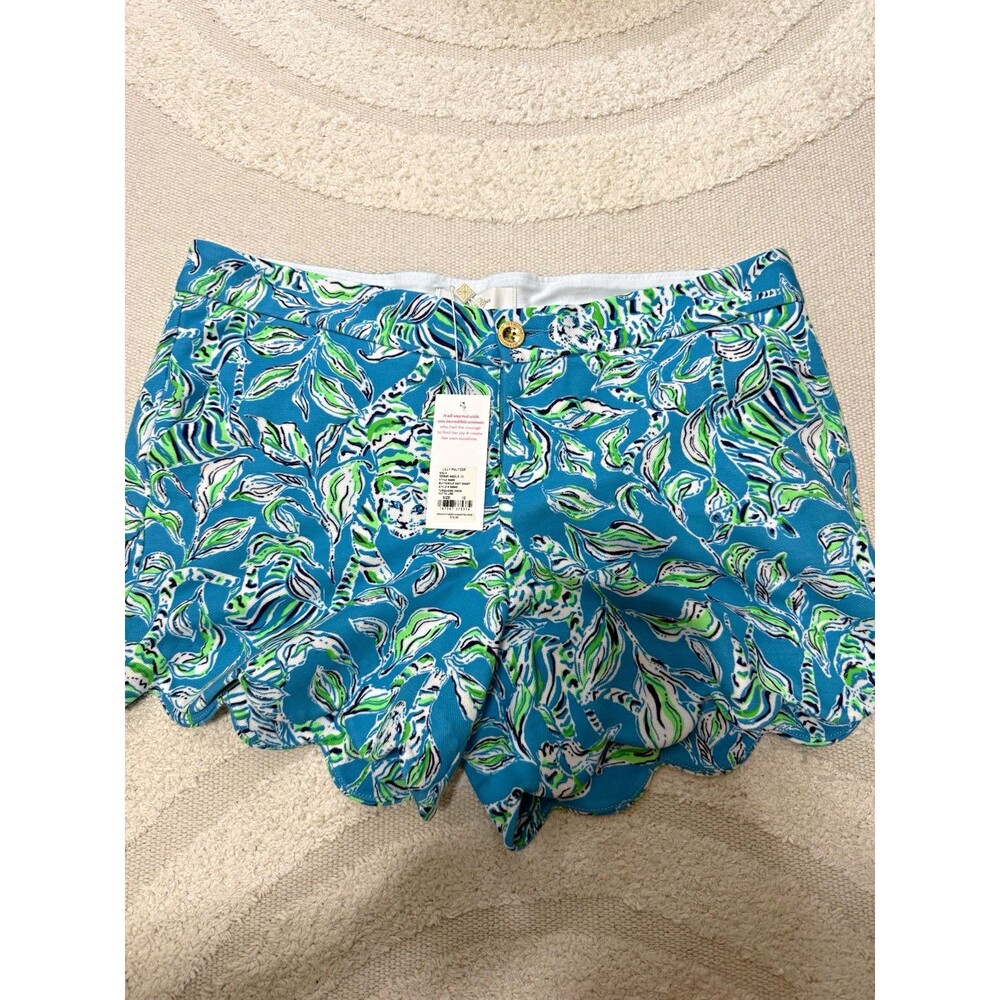Lilly Pulitzer Buttercup Knit Shorts – Turquoise Oasis – Size 12 – NWT